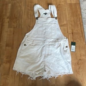 Wild Fable White Jean overalls- Size Medium